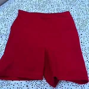 Brand new red biker shorts